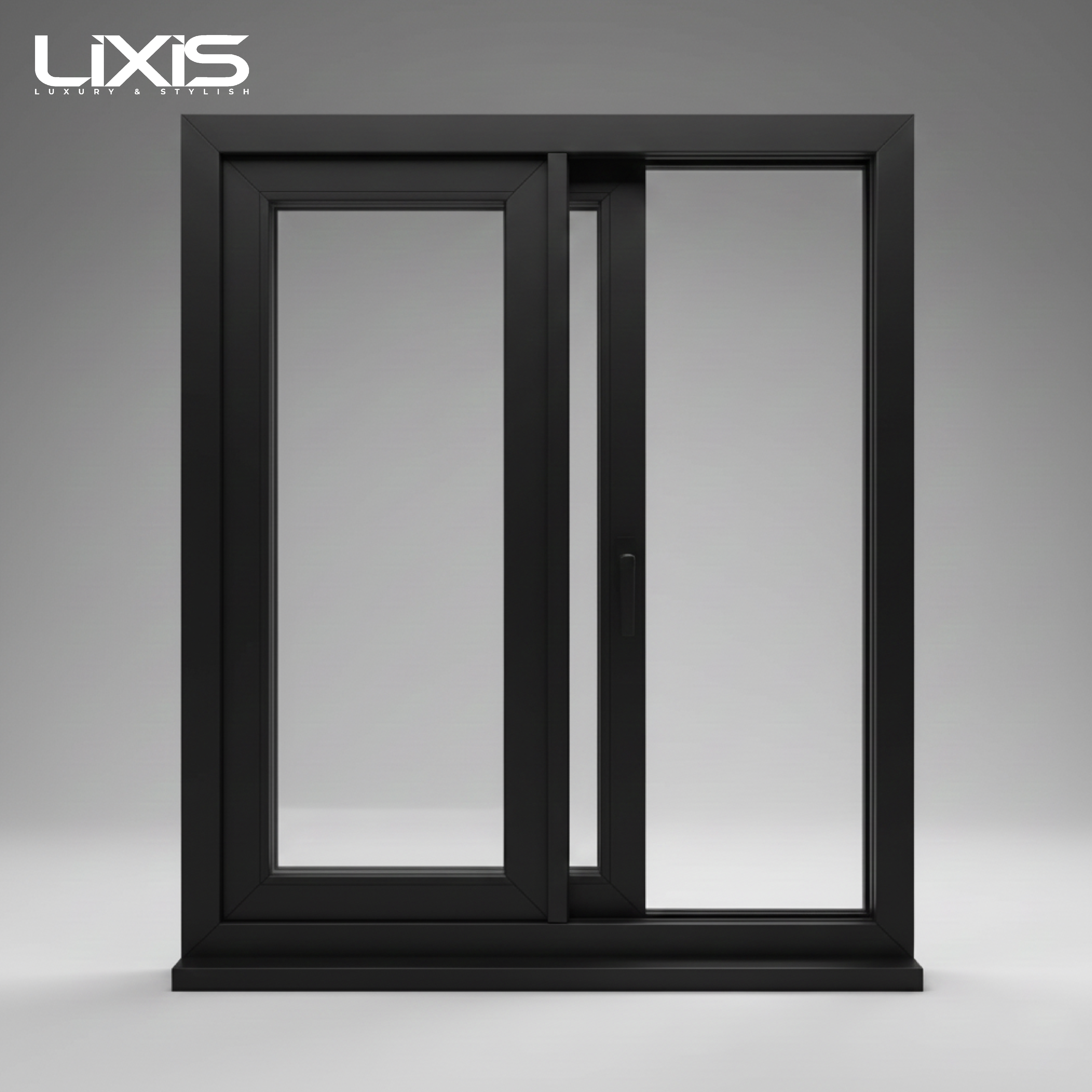 JENDELA SLIDING HITAM